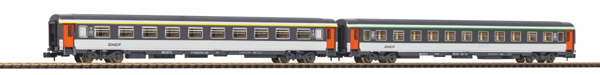 PIKO 94505 - N - 2-tlg. Set Abteilwagen, SNCF, Ep. IV-V